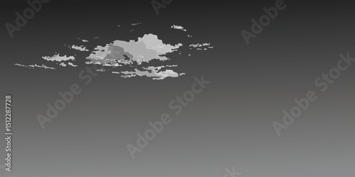 Minimalist cloudscape with dark sky and gloomy background graphic illustration have blank space.