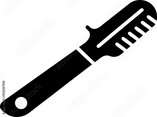 head Remover Tool Silhouette Vector Illustration