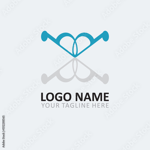 example logo for business, company logo. Brand identity