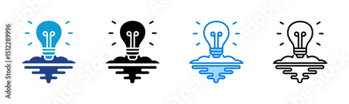 Inspiration icon sheet multiple style collection