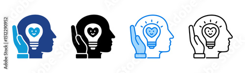Positivity icon sheet multiple style collection