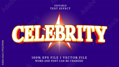 3d celebrity text effect.typhography logo