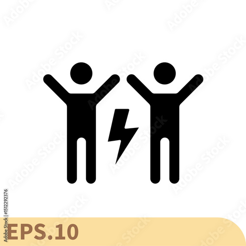 conflict icons  symbol vector elements for infographic web