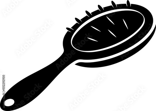 Exfoliating Brush Silhouette Vector Illustration 