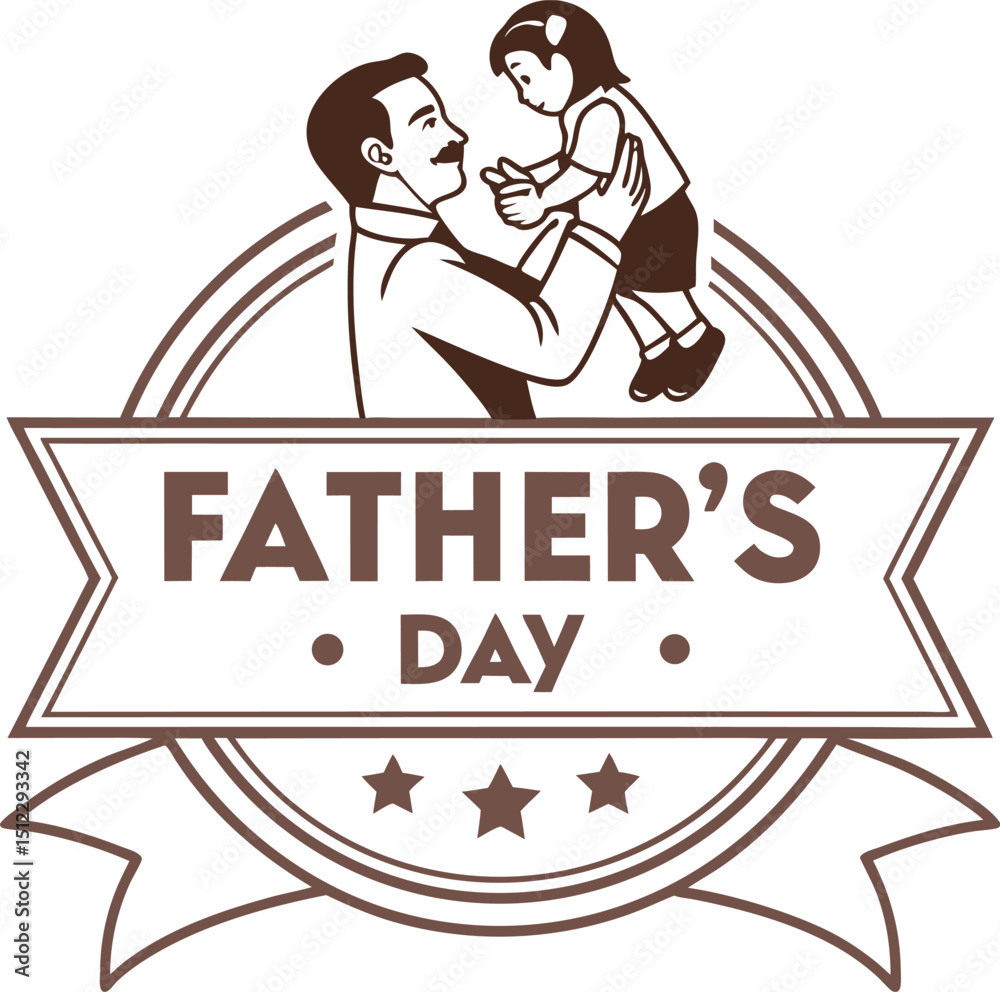Obraz premium Father's day Celebration Design