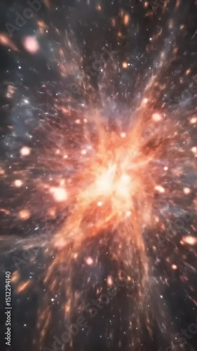 Wallpaper Mural Cosmic Explosion with Nebula Burst. (1) Torontodigital.ca