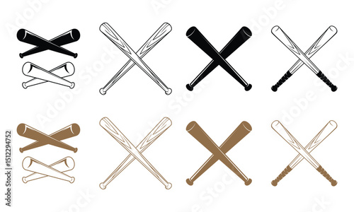 Set of baseball club emblem design vector template
