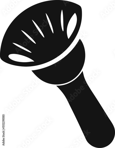 Facial Cleansing Brush Silhouette Vector Illustration