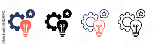 Initiative icon sheet multiple style collection