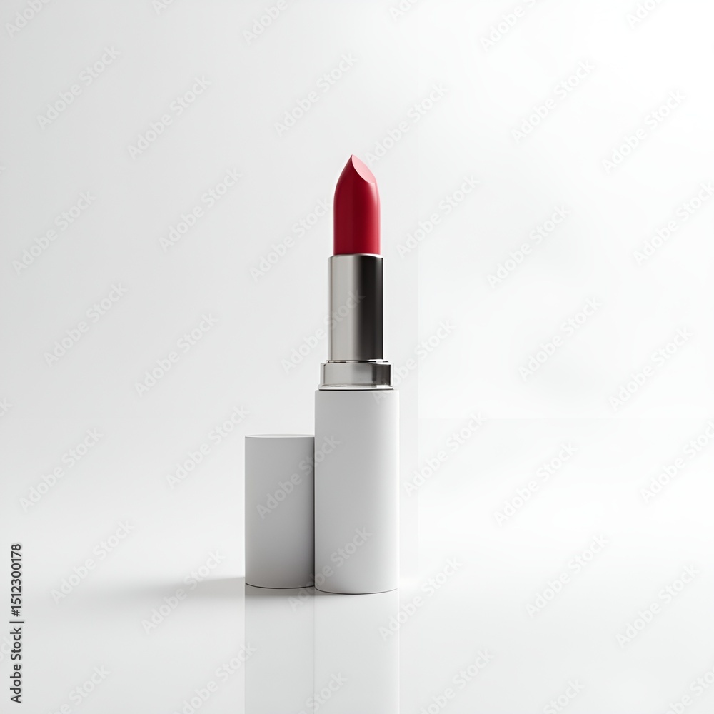 Obraz premium Lip Balm in Wooden Tube on colorful Background