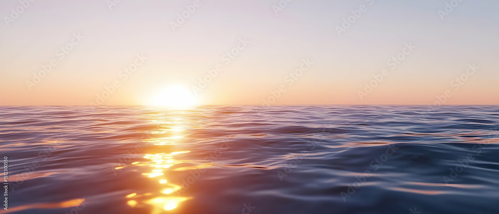 Fototapeta premium Sunrise Over Calm Waters