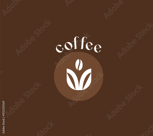 Minimal Coffee Cup Logo Icon for Cafe, Espresso Bar and Coffee Branding