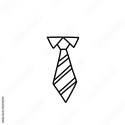tie handrawn doodle
