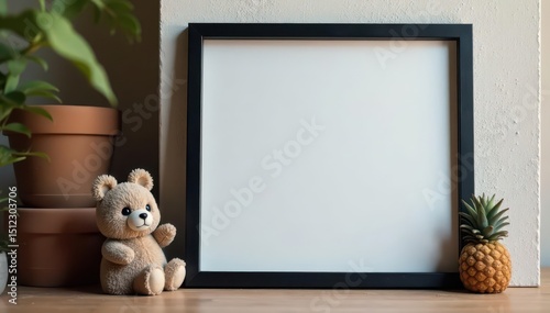 Thin black frame isolated, perfect for product display , rectangle, product, display