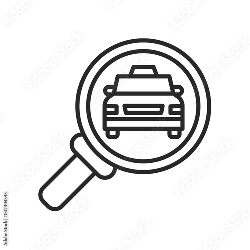taxi service icon element