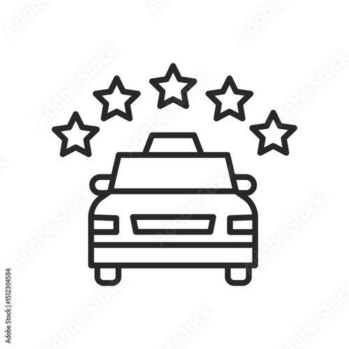 taxi service icon element