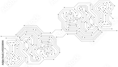 Abstract Technology Background , circuit board pattern 