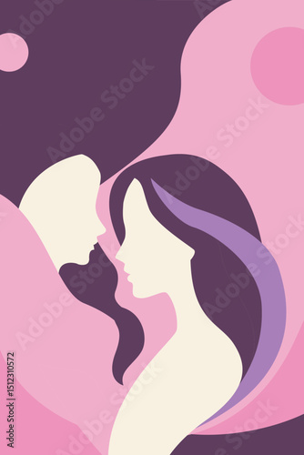 Mother, Daughter, Woman, Women, Communication, Person, Waves, Love, Mind, Relationship, Freedom, Thoughts, Vector, Artwork