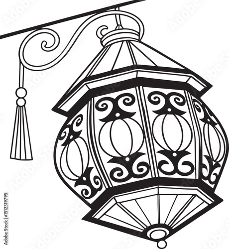 vector illustration of a bird cage