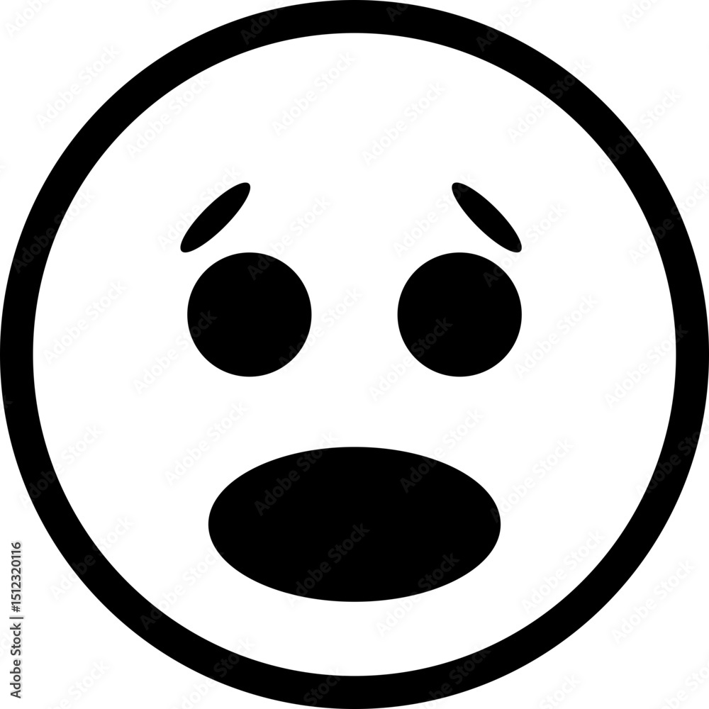 Fototapeta premium Simple Outline Emoticon Icon 