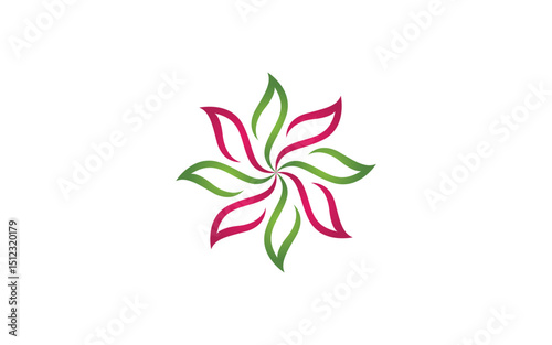 Beauty florist Nature vector icon design template v.6