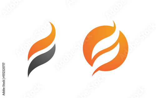 F Letter Logo icon illustration vector design template v.5