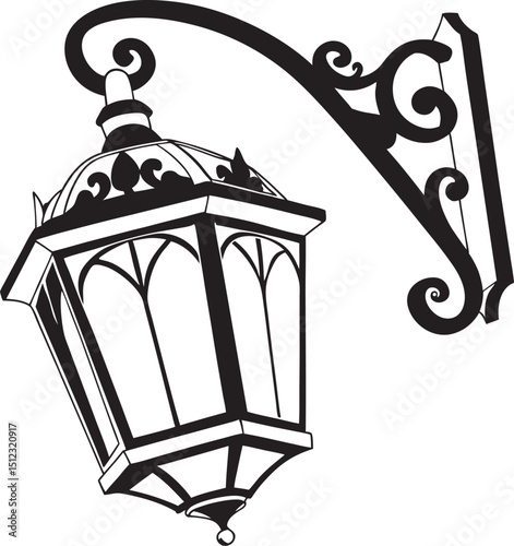 vintage street lantern