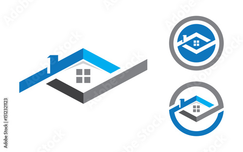 House Property concept icon logo template v.85