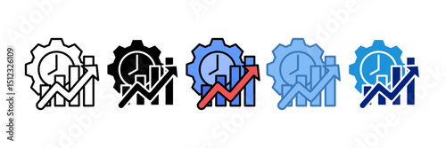Time Management Icon Element For Design