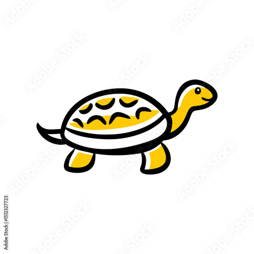  Yellow Sea Turtle Outline
