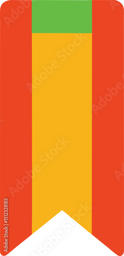 Bookmark Icon Minimal Colored Flat Vector Illustration for Web Favorites