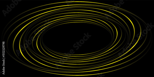 Vector - Yellow abstract vortex background. Bursting, Radial, radiating pattern.Free space in a center.