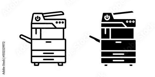 Copier icon set. for mobile concept and web design on white background