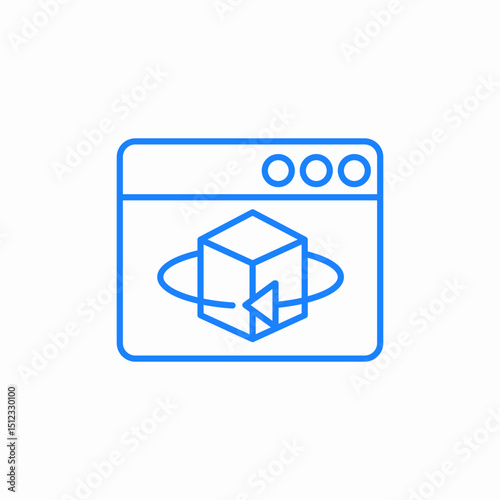 3d design icon sign vector