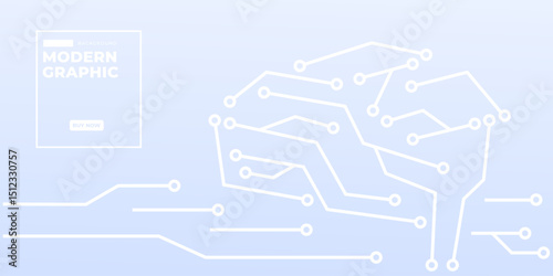 AI Brain Neural Network Technology, Data, Innovation, Connections Background