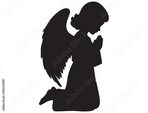 Angle Praying Silhouette