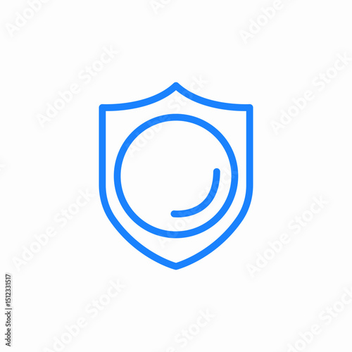 protection shield icon sign vector