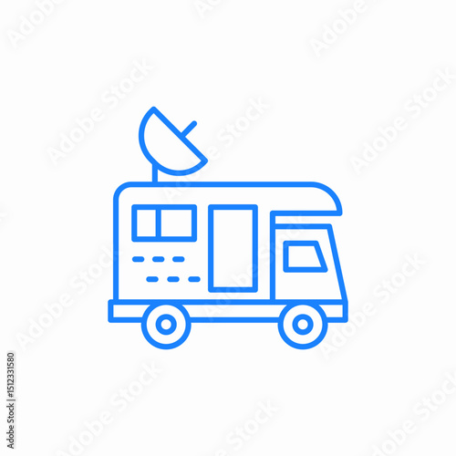 recreational vehicle icon sign vector