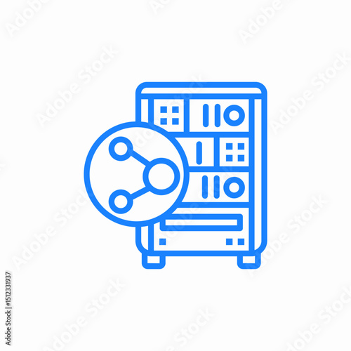 server hardware icon sign vector