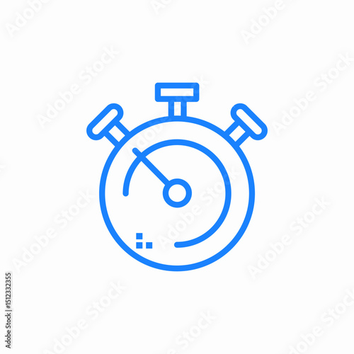 stopwatch timer icon sign vector