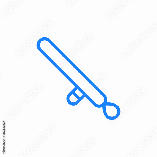 telescopic stick icon sign vector