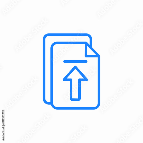 upload file icon sign vector