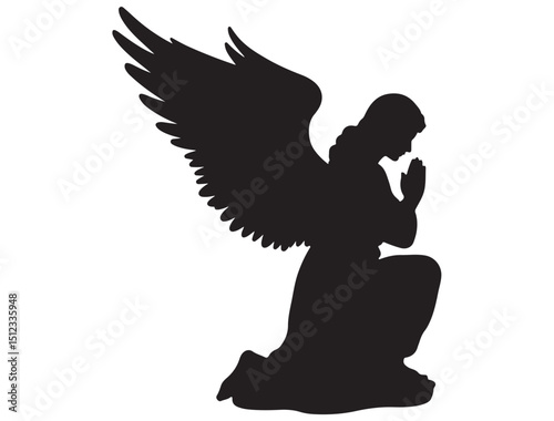 Angle Praying Silhouette