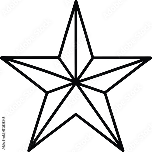 Star Line Art Icon for Product Ratings and Customer Satisfaction