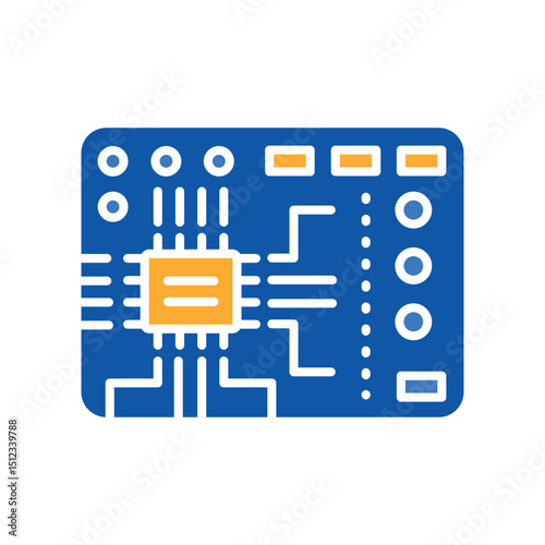 Electronics color flat icon for digital and print projects.PFAS product