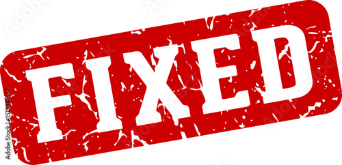 fixed rectangular sign. fixed stamp