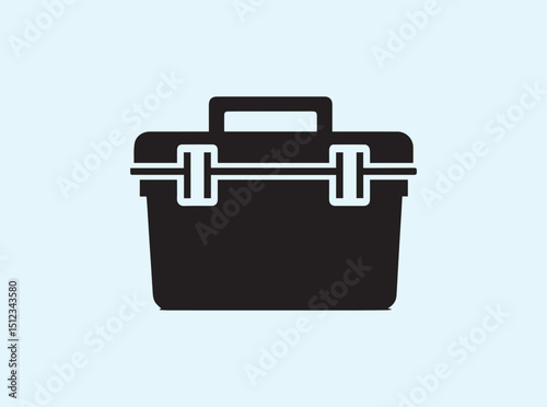 Reusable Food Container Silhouette Illustration