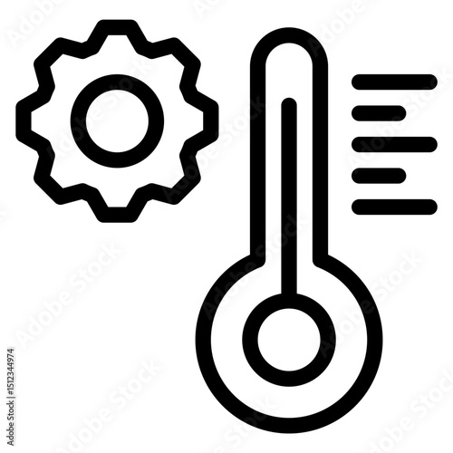 climate management line icon
