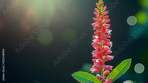 Stunning Pink Flower Blossom Closeup in Sunlight