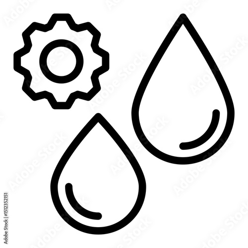 water management line icon